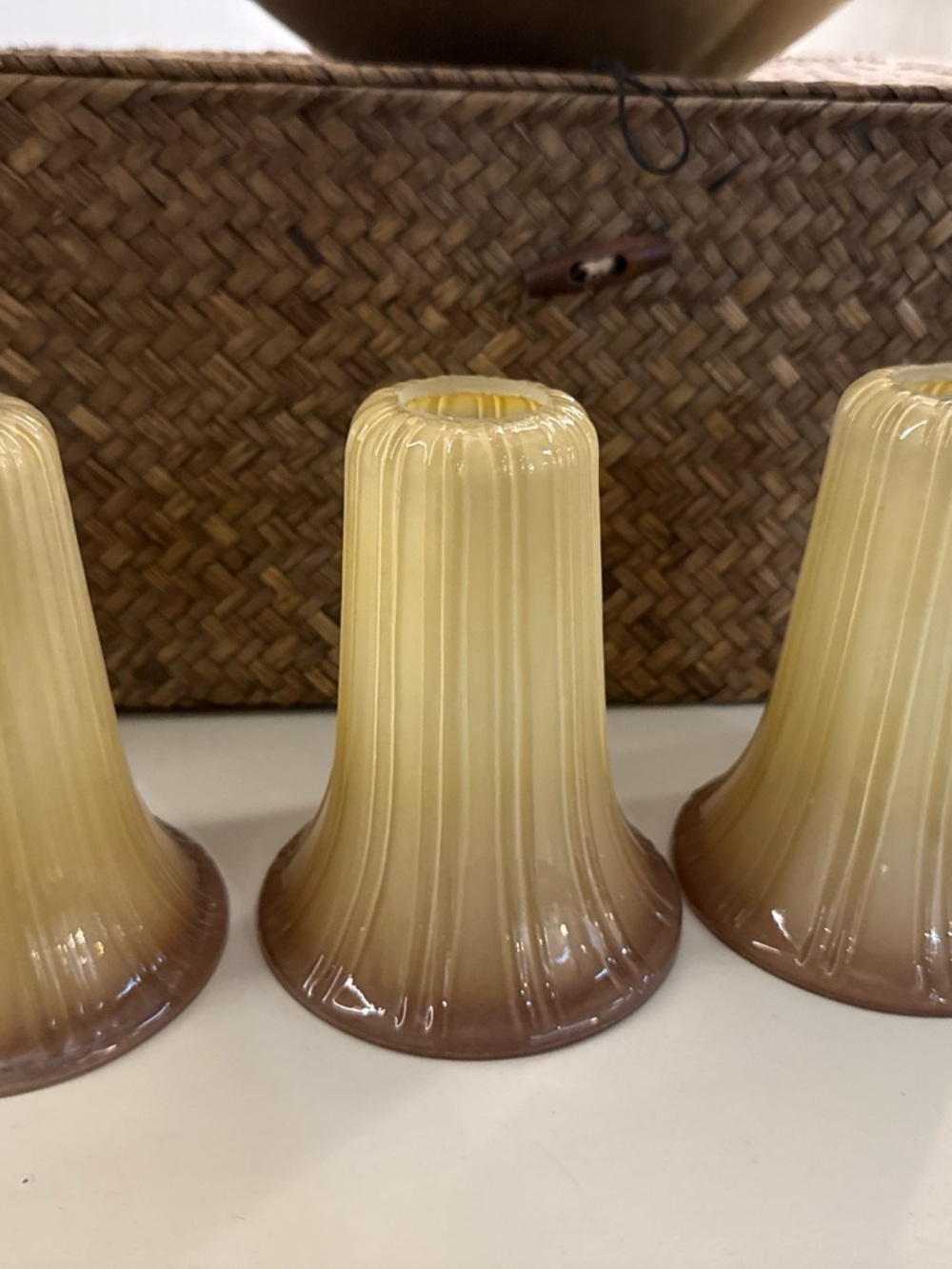 Elegant Cream to Brown Glass Shade -